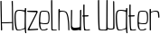 Hazelnut Water font