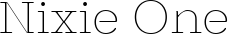 Nixie One font