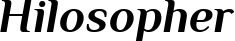 Hilosopher font