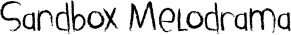 Sandbox Melodrama font