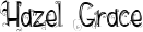 Hazel Grace font