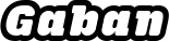 Gaban font