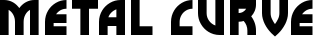 Metal curve font