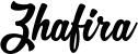 Zhafira font