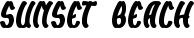 SUNSET BEACH font