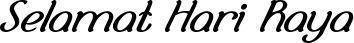 Selamat Hari Raya font