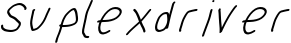 Suplexdriver font