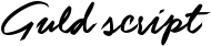 Guld script font