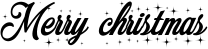 Merry christmas font