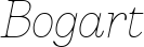 Bogart font