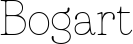 Bogart font