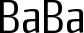 BaBa font