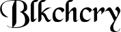 Blkchcry font