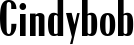 Cindybob font