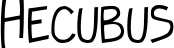 Hecubus font