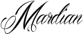 Mardian font