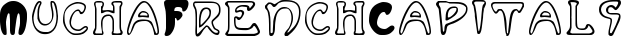 MuchaFrenchCapitals font