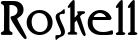 Roskell font