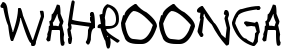 Wahroonga font