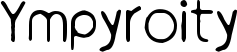 Ympyroity font