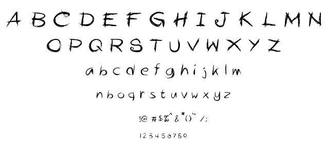 Alphahate font