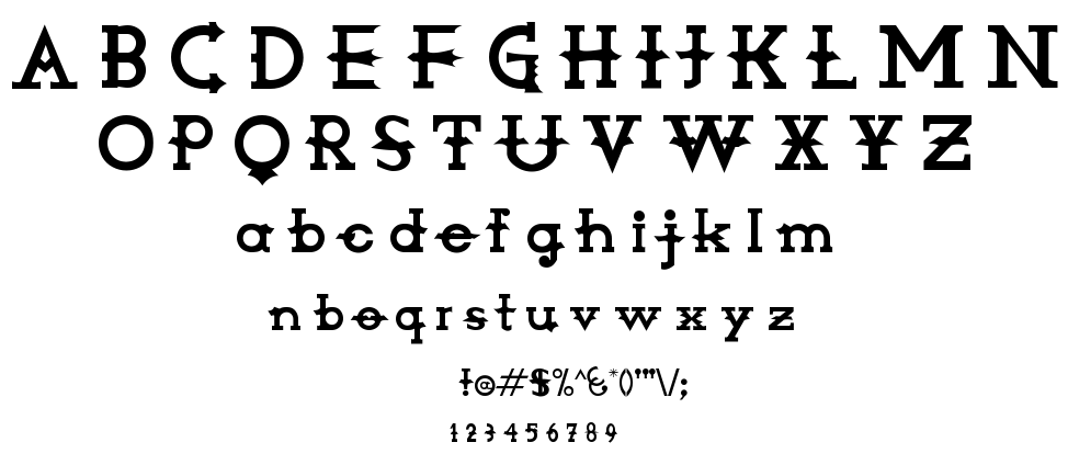 Amorphica font
