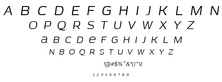 Azoft Sans Italic font