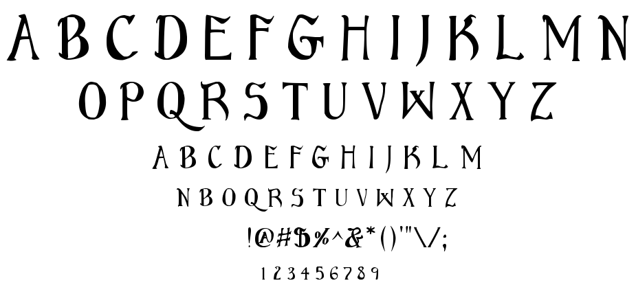Bruce Standard Text font