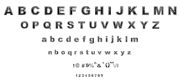 Determined font