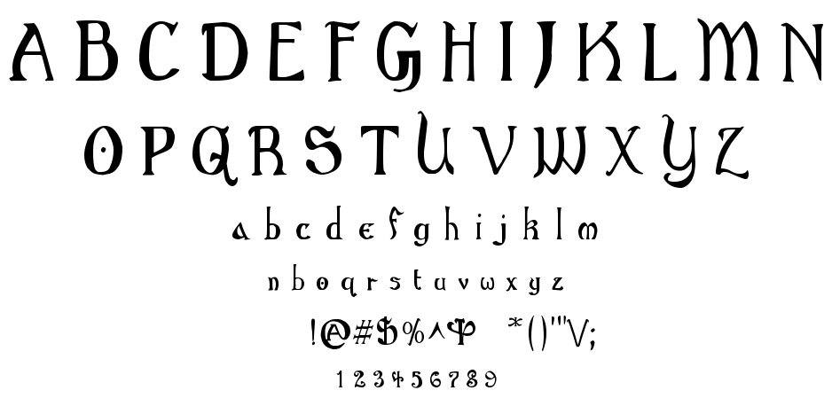Gothic Birthday Cake font