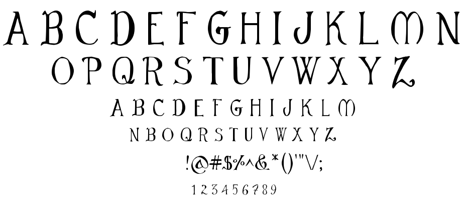 Mirkwood Chronicle font