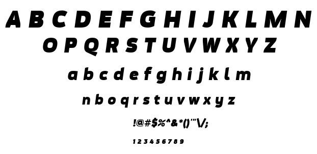 Movavi Grotesque Black Italic font