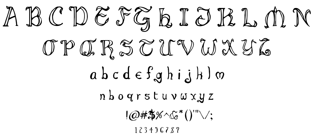 Throrian Formal font