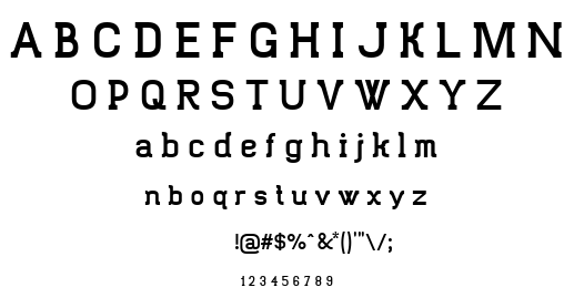 Trunkmill font