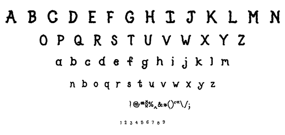 Type O font