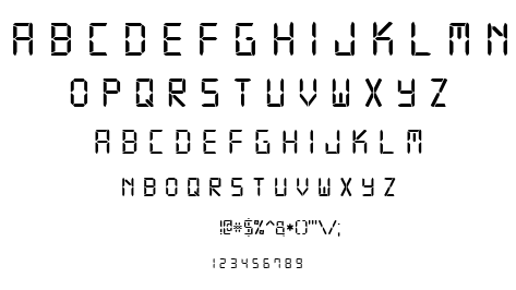 Digital-7 font