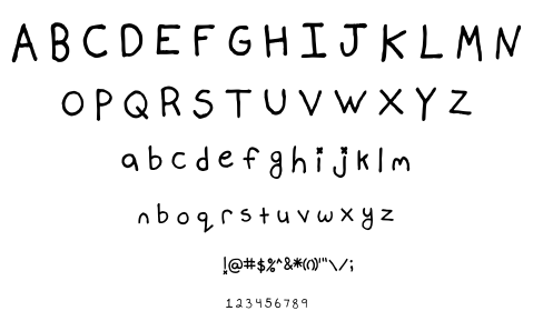 Mallory Maloney’s Handwriting font