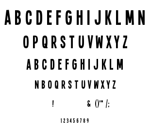 Single Sleeve font