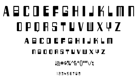 256 Bytes font
