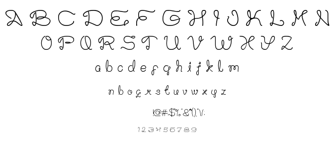 art heart font