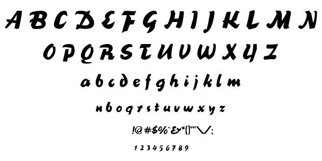 BlackNib font