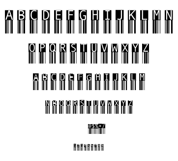 BarMKode-Inverse font
