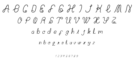 billy jean style font