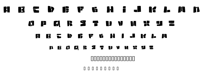 Copycut font