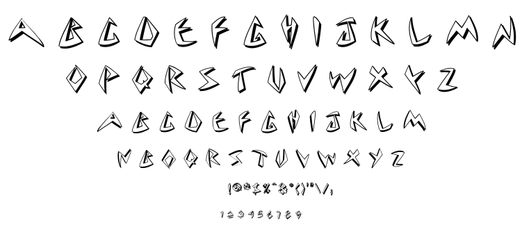 Cuneate font