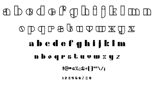 Densmore font