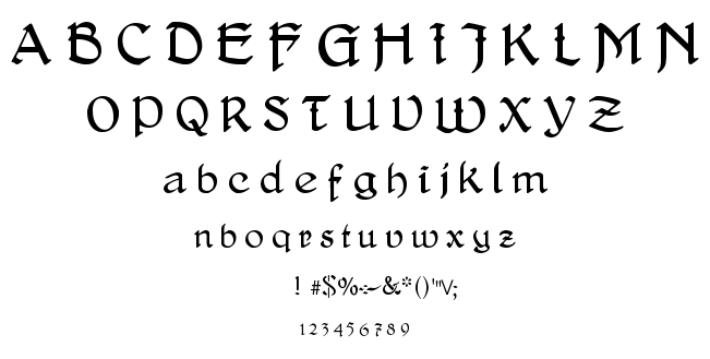 Delitsch Antiqua font