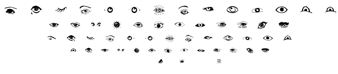 Eyes font