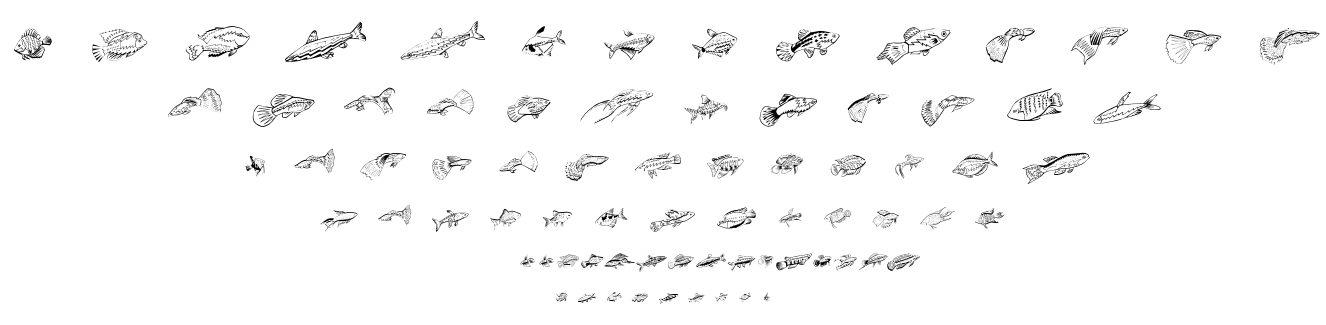 Fishing font