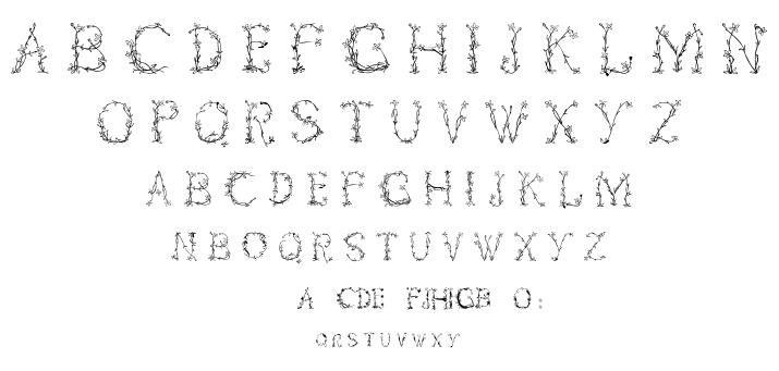 Florabetic font